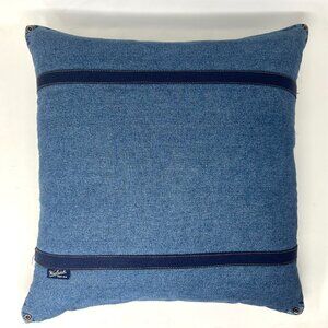 Woolrich 18" Denim Throw Pillow [Feather Filled] Cabin Rustic Cowboy Country